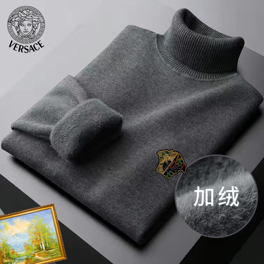 ！ 【范思哲】专柜热卖爆款加绒毛衣！原单品质！高端男士加绒羊毛✔高端复刻 今季最爆的款式 绝对品质保证 