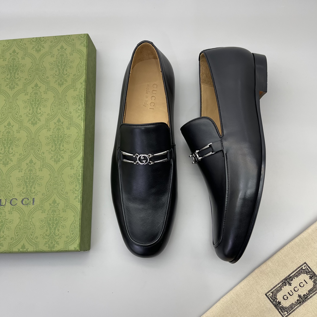 precio real Gucci casa único original de los hombres formales zapatos casuales, suela de placa origi