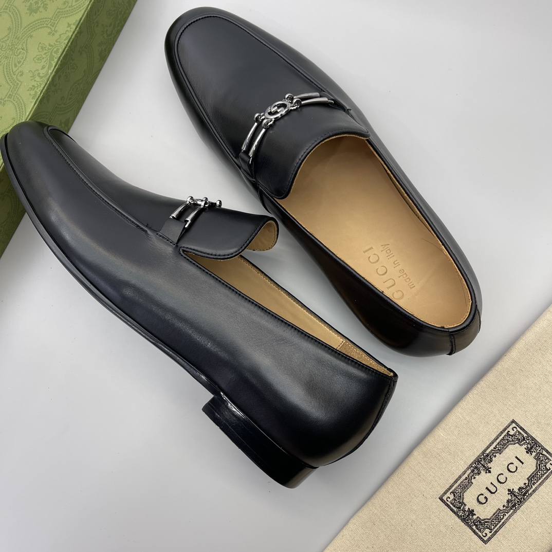 precio real Gucci casa único original de los hombres formales zapatos casuales, suela de placa origi
