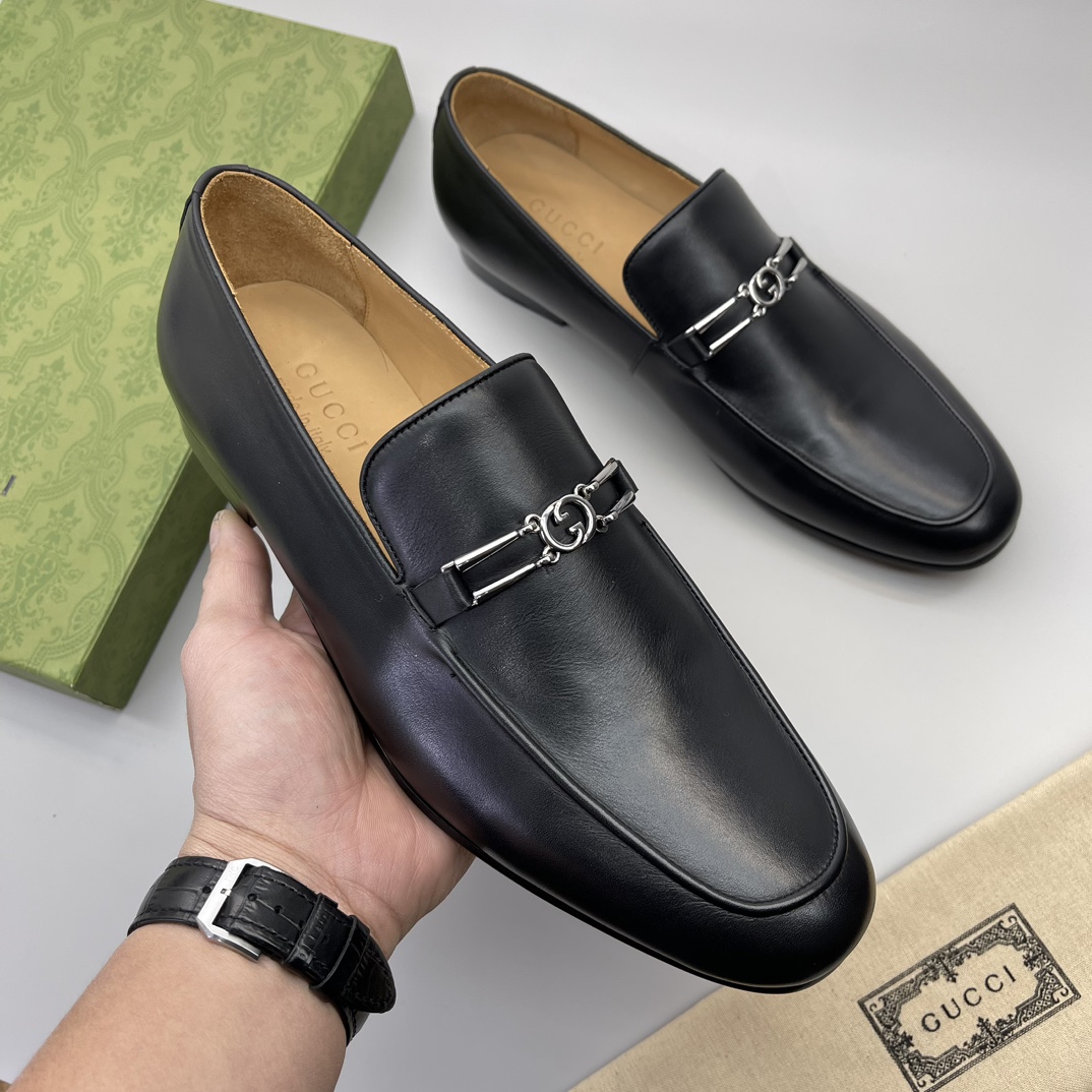 precio real Gucci casa único original de los hombres formales zapatos casuales, suela de placa origi