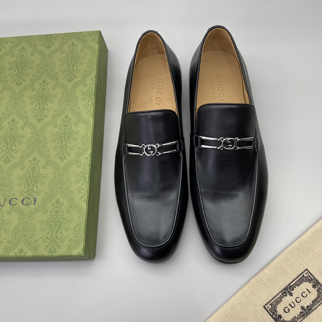precio real Gucci casa único original de los hombres formales zapatos casuales, suela de placa origi