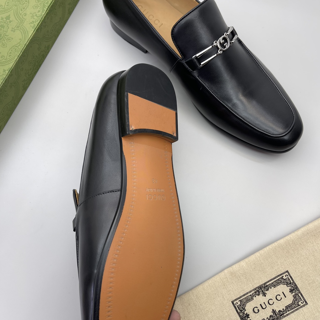 precio real Gucci casa único original de los hombres formales zapatos casuales, suela de placa origi