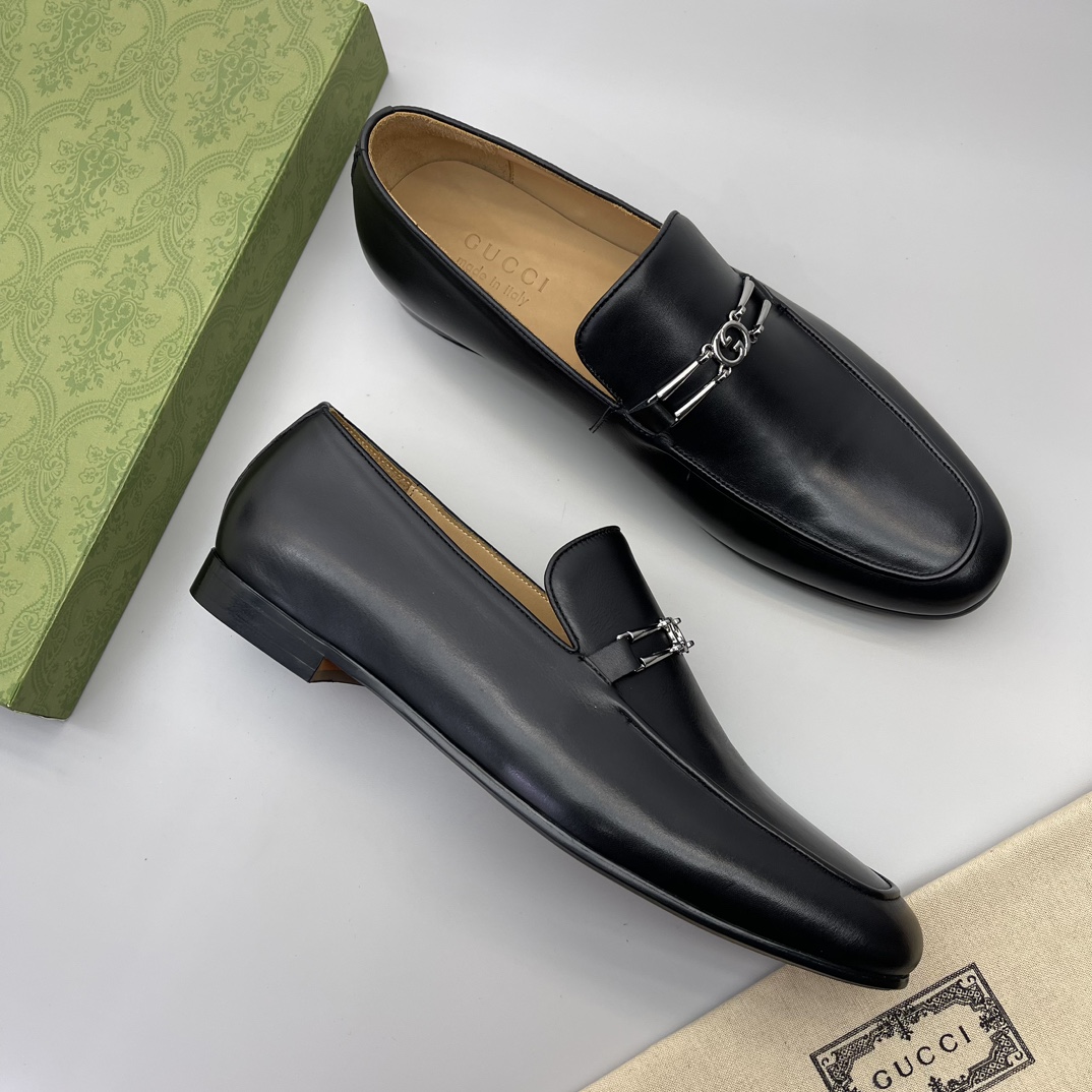 precio real Gucci casa único original de los hombres formales zapatos casuales, suela de placa origi