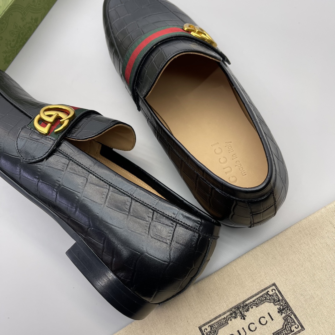 precio real Gucci casa único original de los hombres formales zapatos casuales, suela de placa origi