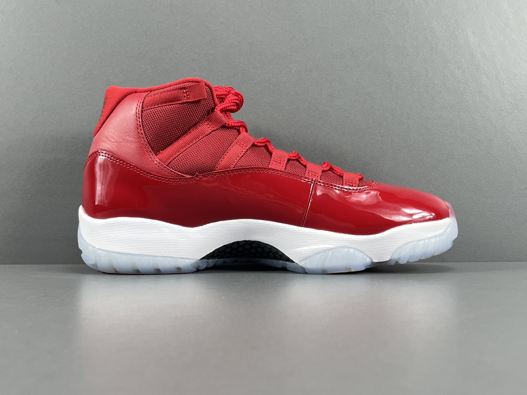 渠道优势支持放店！X版乔11全红JordanAirJordan11retrowinlike96防滑减震高