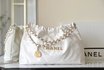 Chanel Handbags Tote Bags White Gold Hardware Calfskin Cowhide Spring Collection Vintage