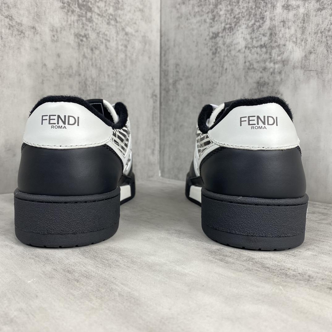 Fendi 新款上架 (莞产 ) Fendi 芬迪 23ss 休闲鞋FENDI芬迪match最新 运动鞋 设计师Kim Jones打造的首款运动鞋fendi match 和LV驴牌的Trainer篮球运动鞋 鞋型差不多 添加了FF 的设计 鞋面采用麂皮和皮革拼接组合 侧面凸起的双F logo内里采用毛巾绒里 / 男款39-45