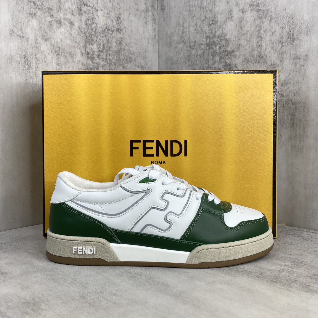 Fendi 新款上架 (莞产 ) Fendi 芬迪 23ss 休闲鞋FENDI芬迪match最新 运动鞋 设计师Kim Jones打造的首款运动鞋fendi match 和LV驴牌的Trainer篮球运动鞋 鞋型差不多 添加了FF 的设计 鞋面采用麂皮和皮革拼接组合 侧面凸起的双F logo内里采用毛巾绒里 / 男款39-45