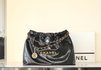 Chanel Handbags Tote Bags Black Vintage Gold Calfskin Cowhide Spring Collection