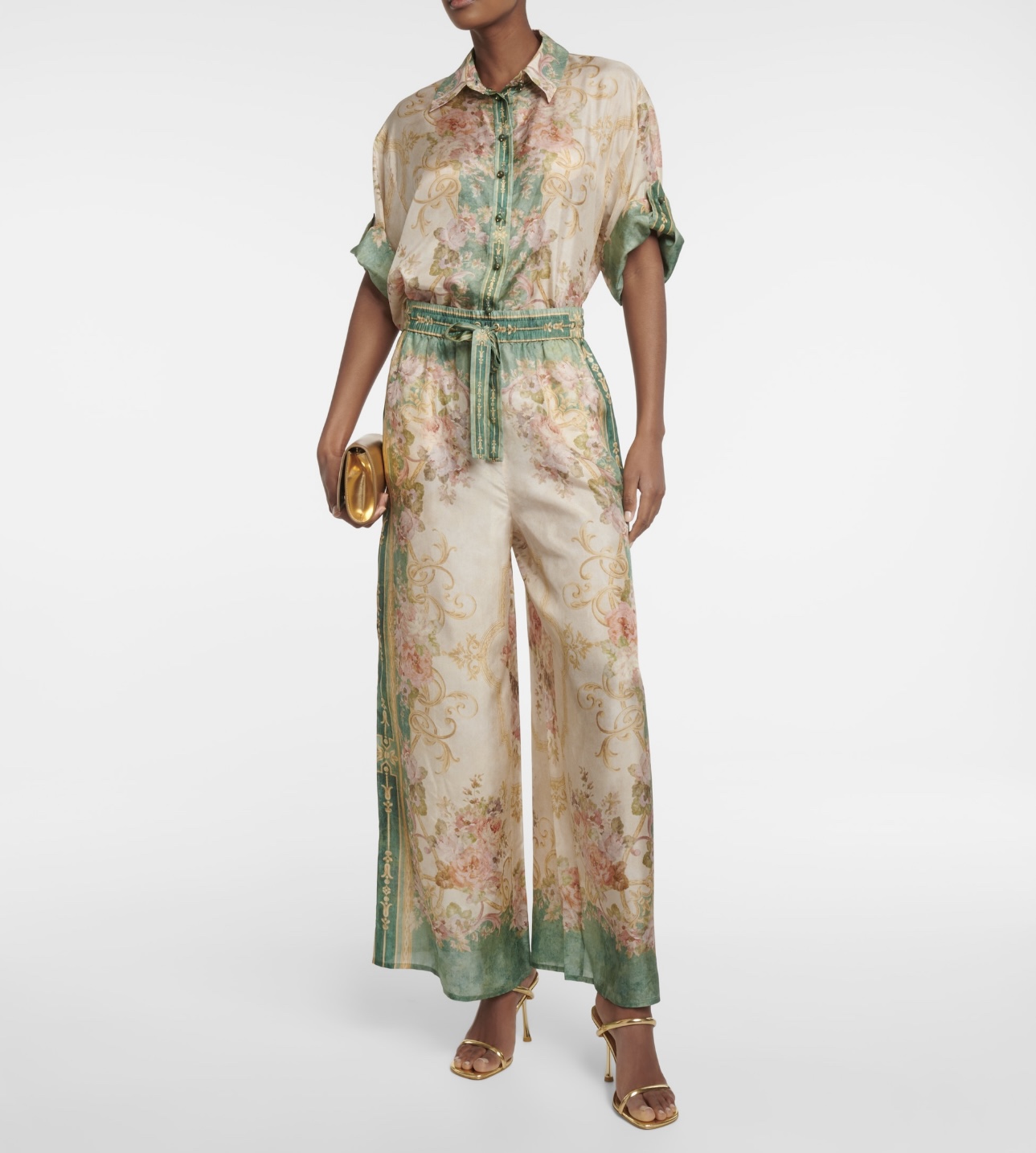 Zimmermann Clothing Shirts & Blouses Khaki Spring/Summer Collection 1955 Casual