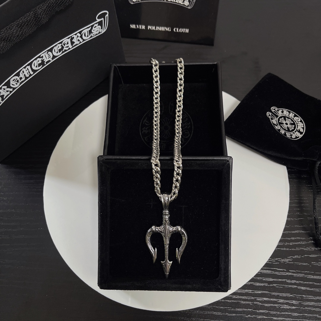 NO:110766,Valentine's Day Gift Croxin Counter Hot Products Factory Direct Sales Price Original One-to-One Replica Men and Women's Models Croxin Necklace, Elegant Jewelry, Chrome Hearts, Necklace19860909情人节礼物 克罗心专柜爆款 厂家直销价 原版一比一复刻 男女款 克罗心项链,饰品精品,chrome hearts,necklace,Jewelry