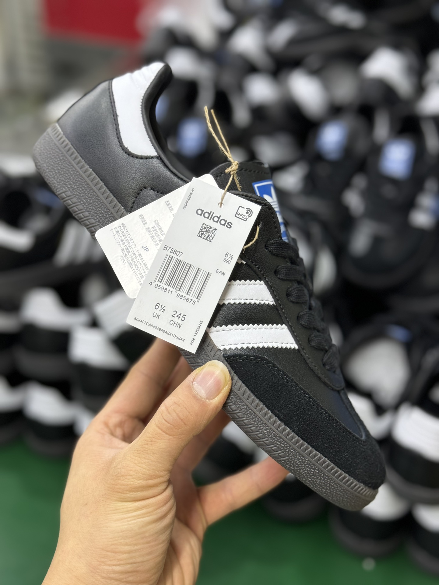 桑巴三叶草2024版货号:B75807AdidasOriginalSambaOG复古桑巴板鞋纯原大厂出品