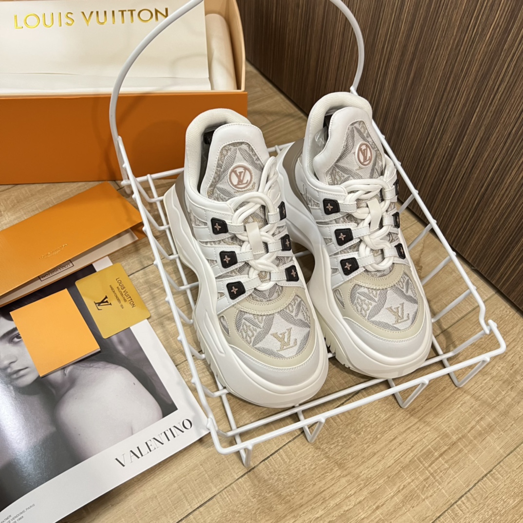 Louis Vuitton Schoenen Sportschoenen Splijten Koeienhuid TPU Fashion Casual