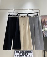 Alexander Wang Replicas
 Clothing Pants & Trousers Black Grey Wide Leg