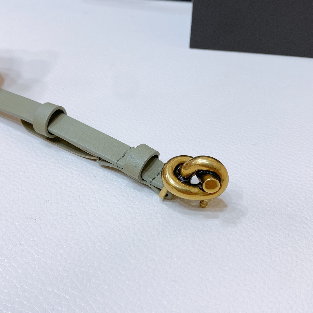 Stylish Belts with Brass Buckles: Sizes 75-100, 1.2cm Width, Soft Hands, Double Calf Import - 图片 3
