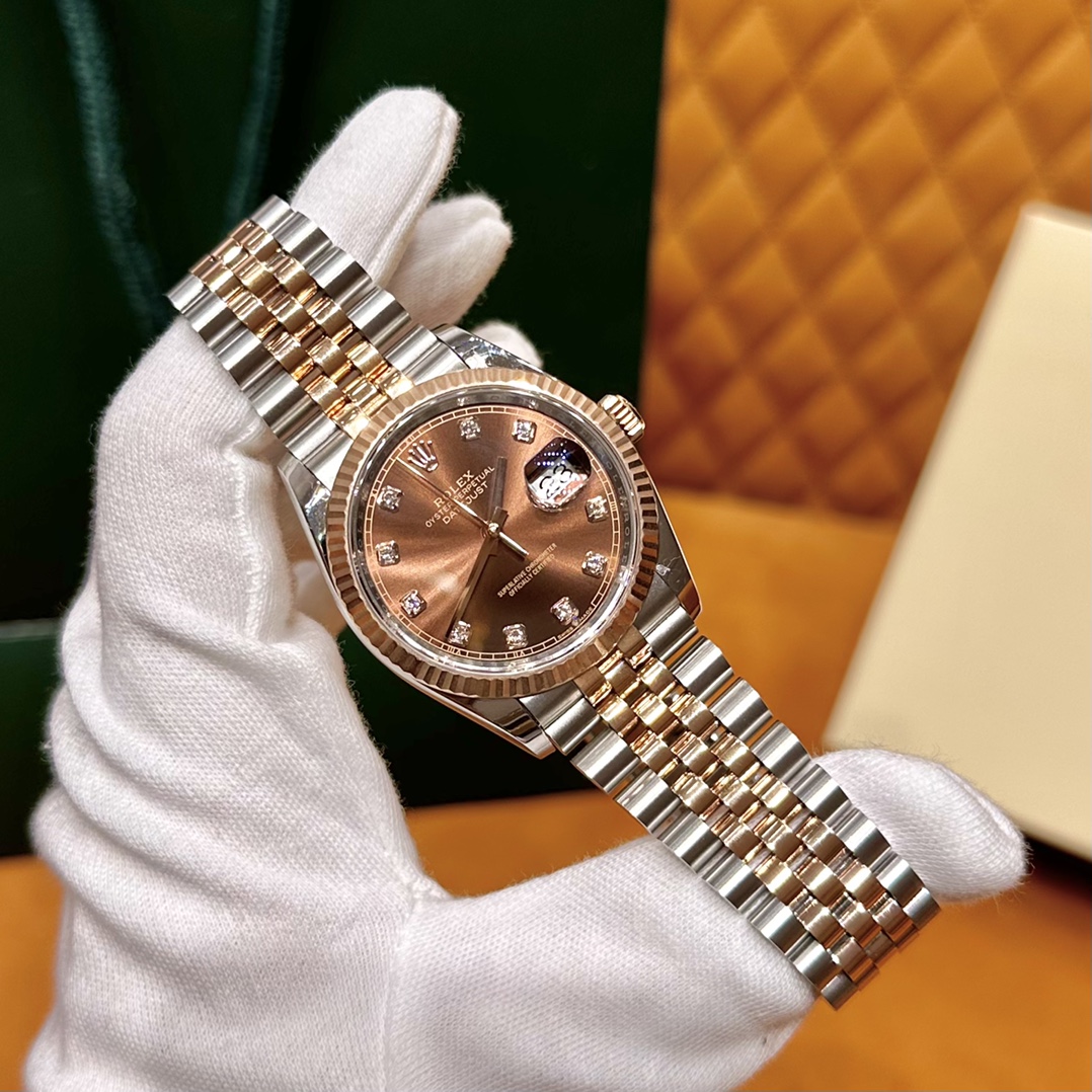 Rolex Datejust Watch Knockoff Highest Quality
 Blue Chocolate color Gold Platinum Rose Automatic Mechanical Movement m126331