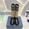 Dior Long Boots Top Quality Replica Black Cowhide Wool Fall/Winter Collection Vintage