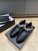 Chanel Flat Shoes Genuine Leather