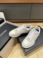 Buy 2023 Replica
 Chanel Casual Shoes Chamois Fabric TPU Casual