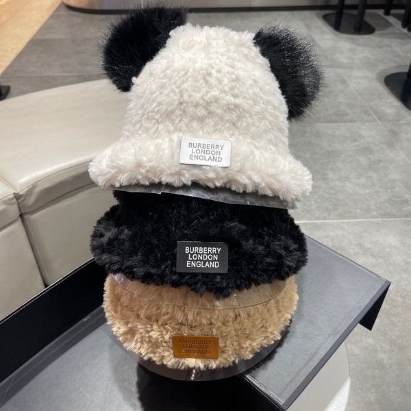 Burberry Hats Bucket Hat Lambswool Fall/Winter Collection