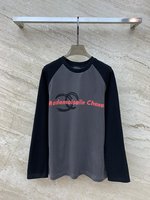 Chanel Clothing T-Shirt Black Cotton Fall/Winter Collection Casual