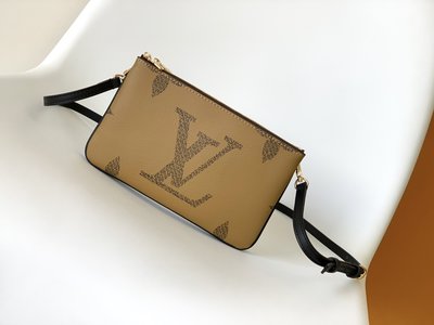 Louis Vuitton LV Double Zip Pochette Bags Handbags Monogram Canvas M69203