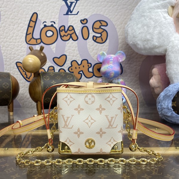 What is a counter quality Louis Vuitton Handbags Bucket Bags White Monogram Reverse Canvas Mini M83227
