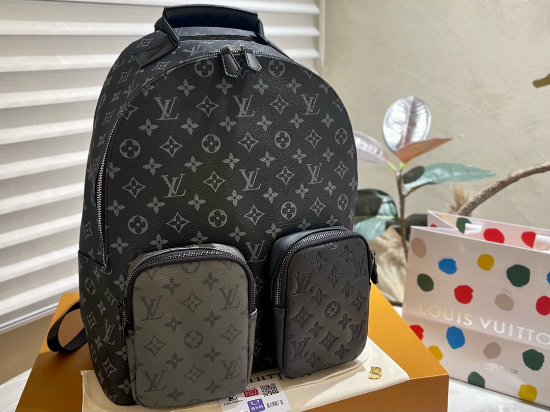 Louis Vuitton LV Multipocket Bags Backpack Black Epi Fall/Winter Collection