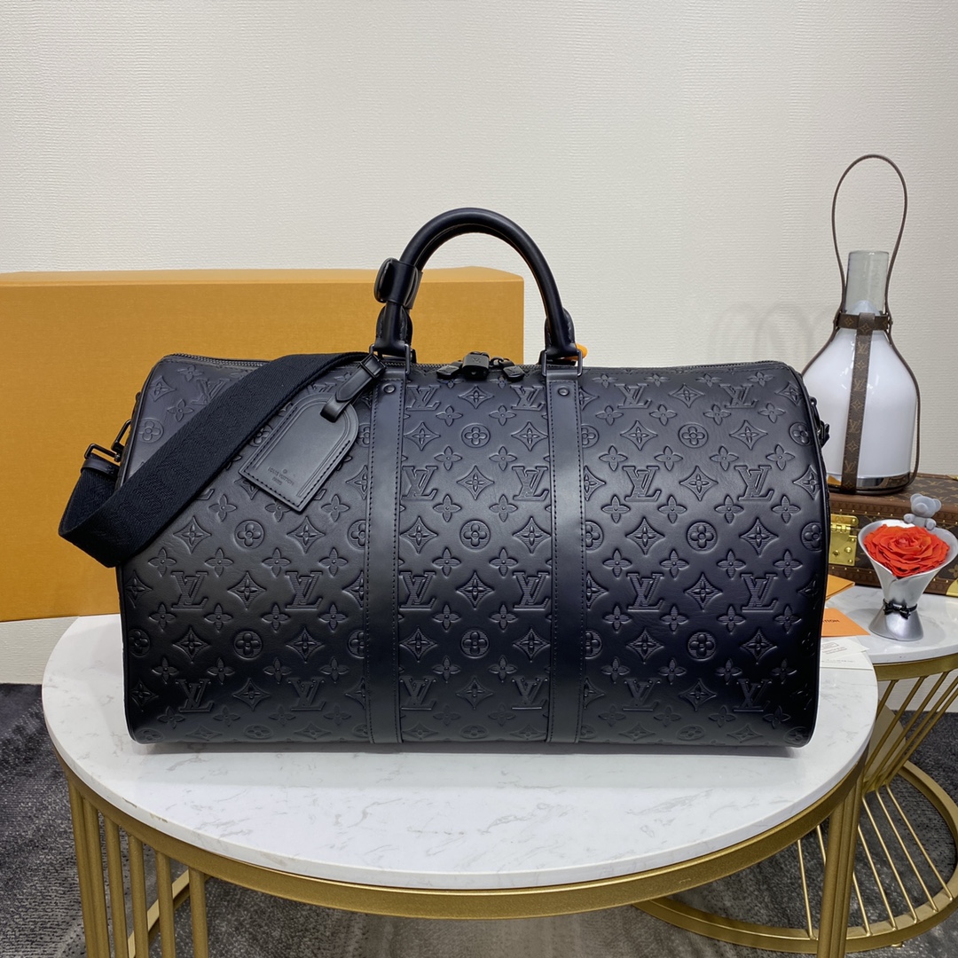 Louis Vuitton LV Keepall Travel Bags Black M44810
