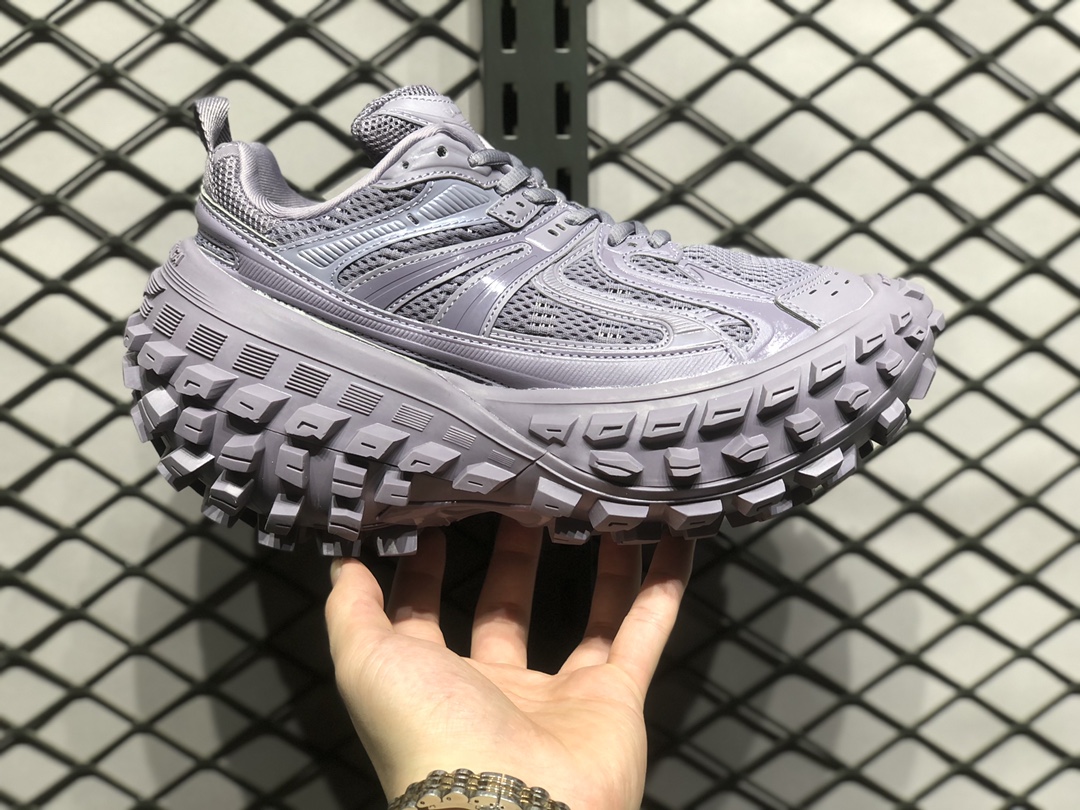 Marca francesa de lujo de alta gama: Balenciaga BALENCIAGA Defender Rubber Platform Zapatillas de deporte serie de cort…