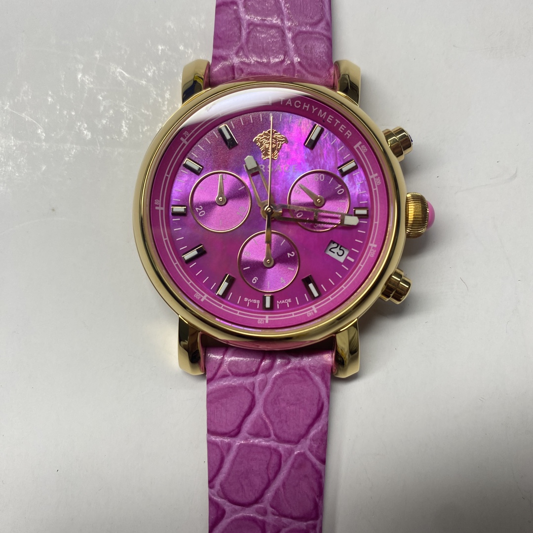 NO:157861,Versace multi-function chronograph watch, original Swiss movement. Original single quality!  , versace19860909范思哲多功能计时腕表,原装瑞士机芯.原单品质！,,versace,Watch