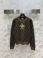 Dior Perfect 
 Clothing Knit Sweater Sweatshirts Embroidery Knitting Fall/Winter Collection