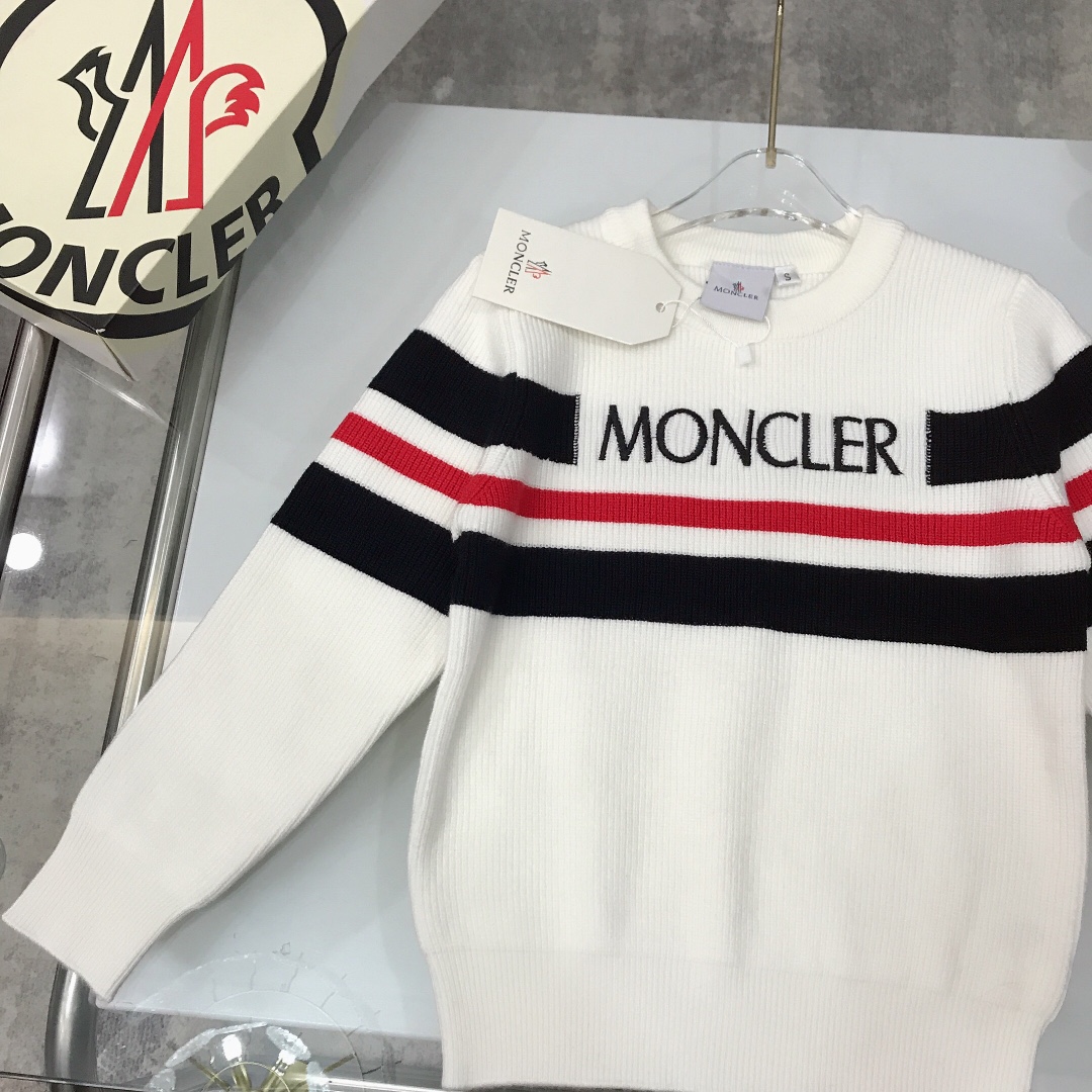 “MONCLE* MC Knit Baby Design with LOGO Embroidery, High-Quality Fabric, Various Sizes” - 图片 3