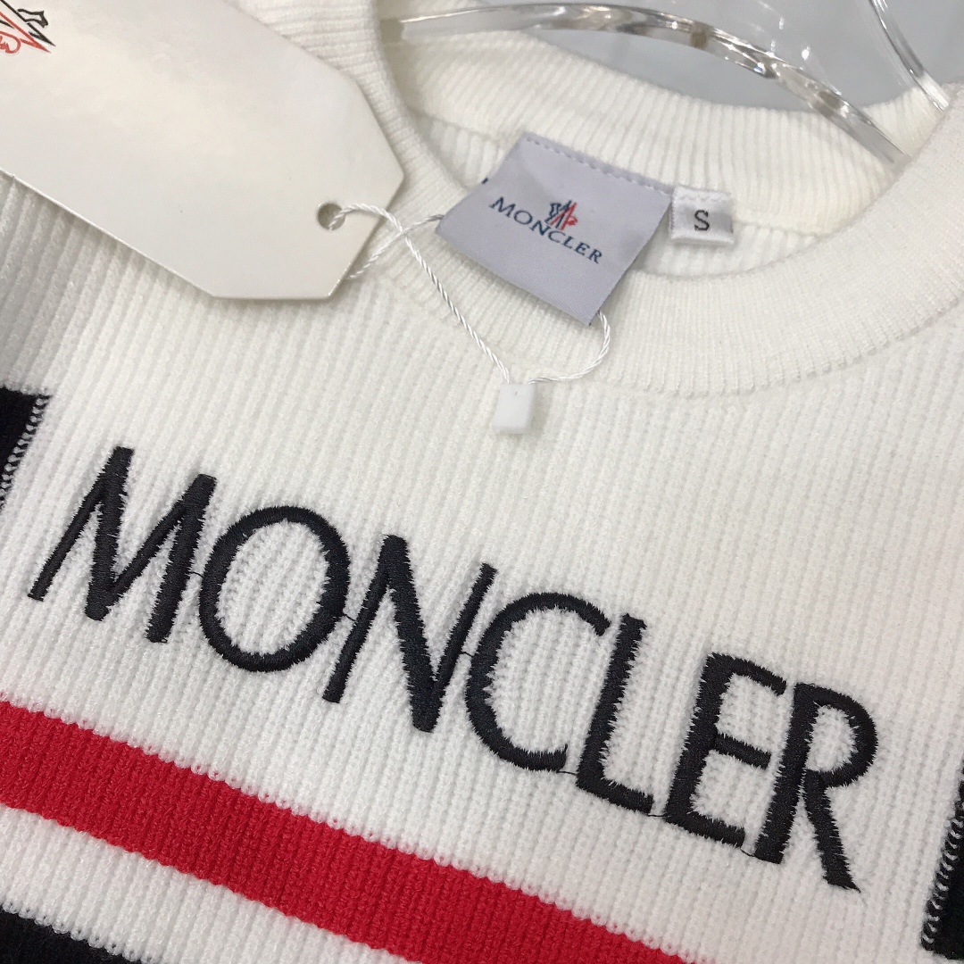“MONCLE* MC Knit Baby Design with LOGO Embroidery, High-Quality Fabric, Various Sizes” - 图片 5
