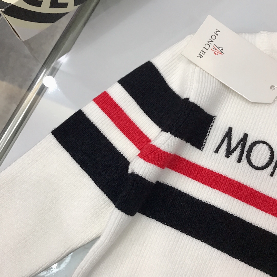 “MONCLE* MC Knit Baby Design with LOGO Embroidery, High-Quality Fabric, Various Sizes” - 图片 6