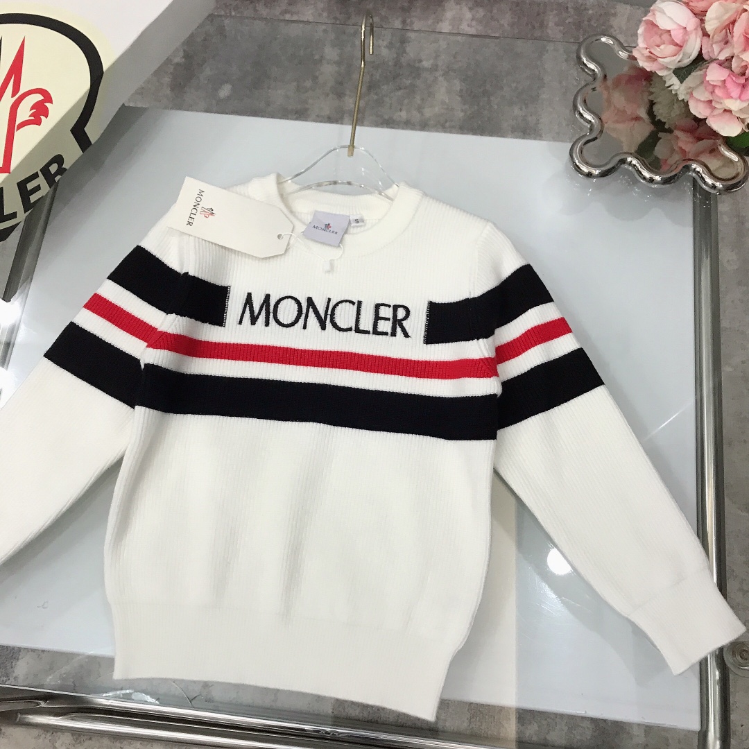 “MONCLE* MC Knit Baby Design with LOGO Embroidery, High-Quality Fabric, Various Sizes” - 图片 2