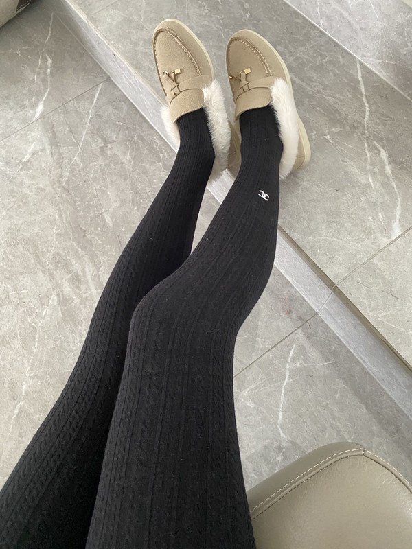 Chanel Sock- Pantyhose Black