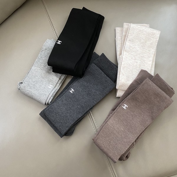 Chanel Sock- Pantyhose Black Brown Grey Light Gray White