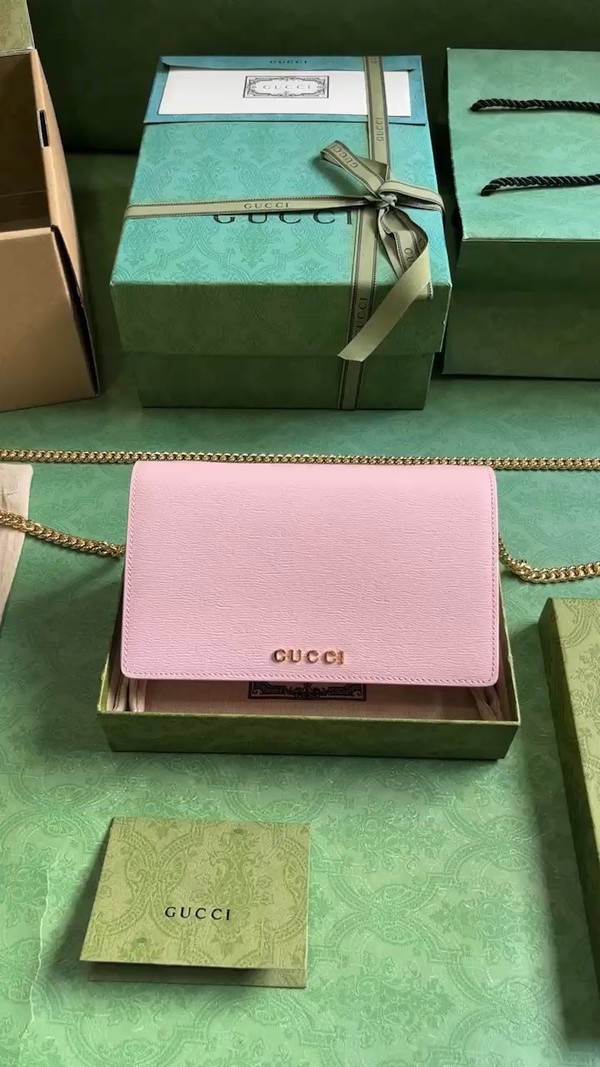 Gucci Top Crossbody & Shoulder Bags Best Wholesale Replica Light Pink Chains