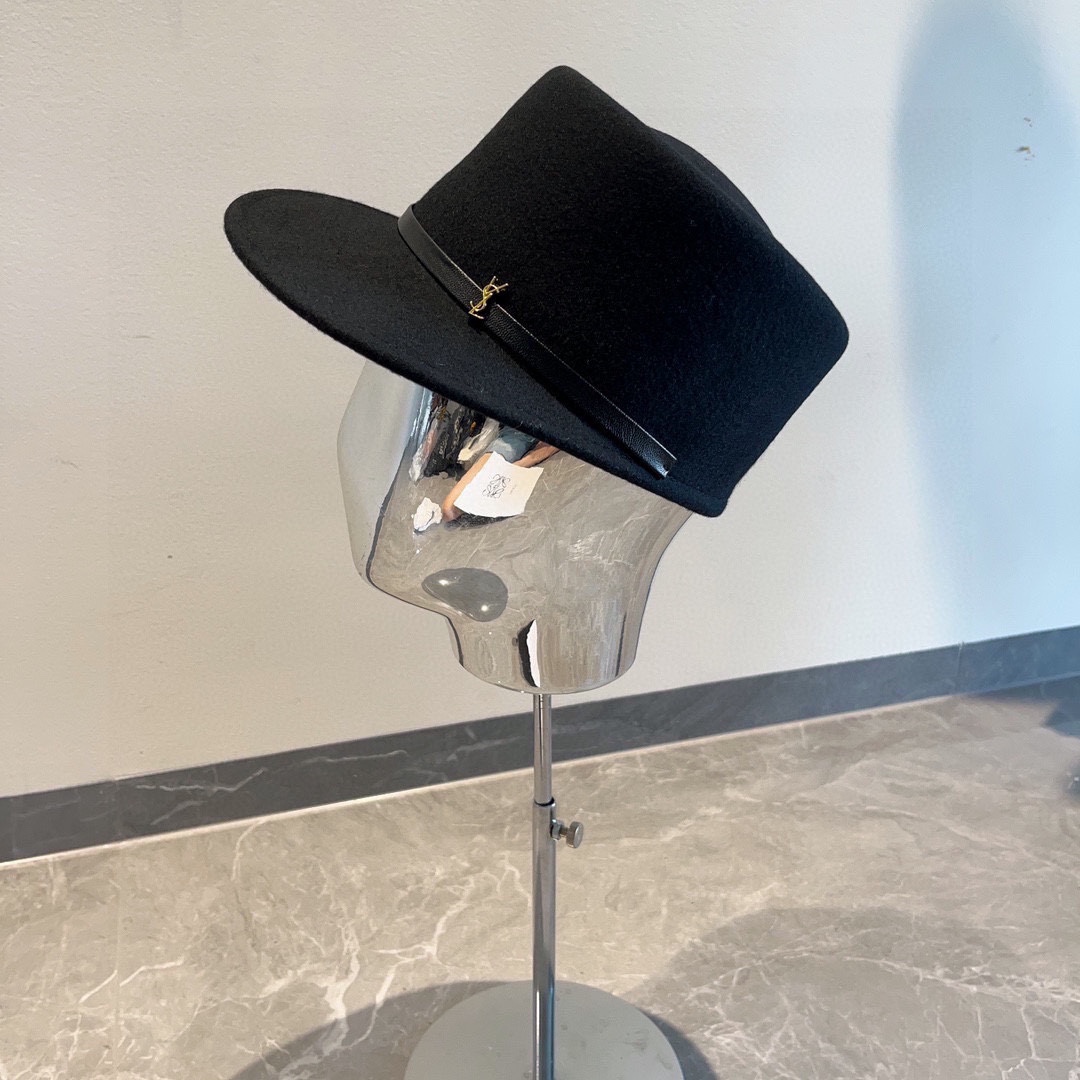 [YSL Hats]ss 2025 YSL Saint Laurent woolen military cap Autumn and Winter Duck