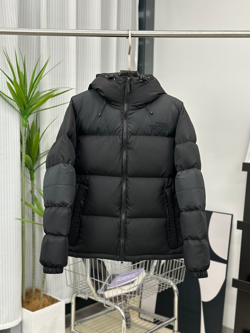 The North Face Clothing Down Jacket Replicas Buy Special
 Black Grey Red Embroidery Hooded Top