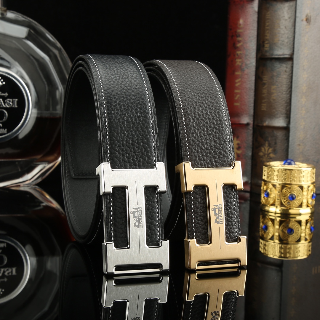 NO:139815,Original order Hermas original single high-end quality width 3.9 exquisite steel buckle head imported from Italy, lychee pattern calfskin feels great with upper body, suburban fruit sticks, men's favorite business and casual dual-purpose length 100-125 order, please leave a message length, belt, hermes, cowhide19860909原单 爱玛仕原单高端品质宽度3.9精美钢扣头意大利进口头层荔枝纹小牛皮手感极佳 上身郊果棒男士最爱商务休闲两用长度100一125下单请留言长度,皮带,hermes,cowhide,Belt