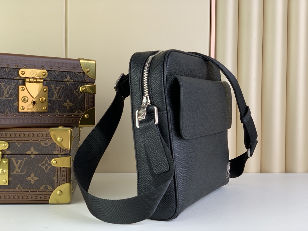 LV Style Leather Messenger Bag Lookbook Reference image 2