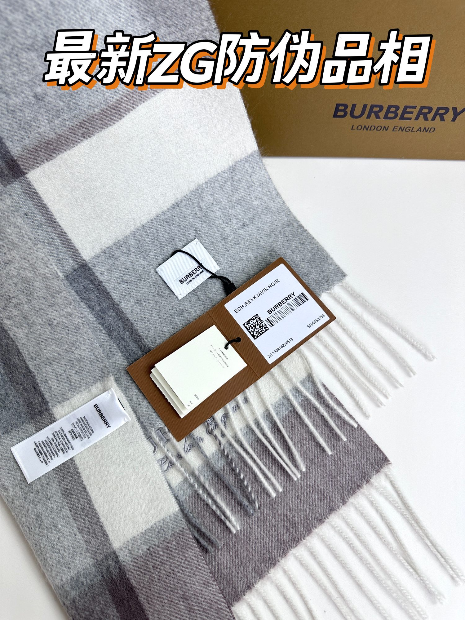 Burberry巴宝莉 2023新款情侣款山羊绒围巾