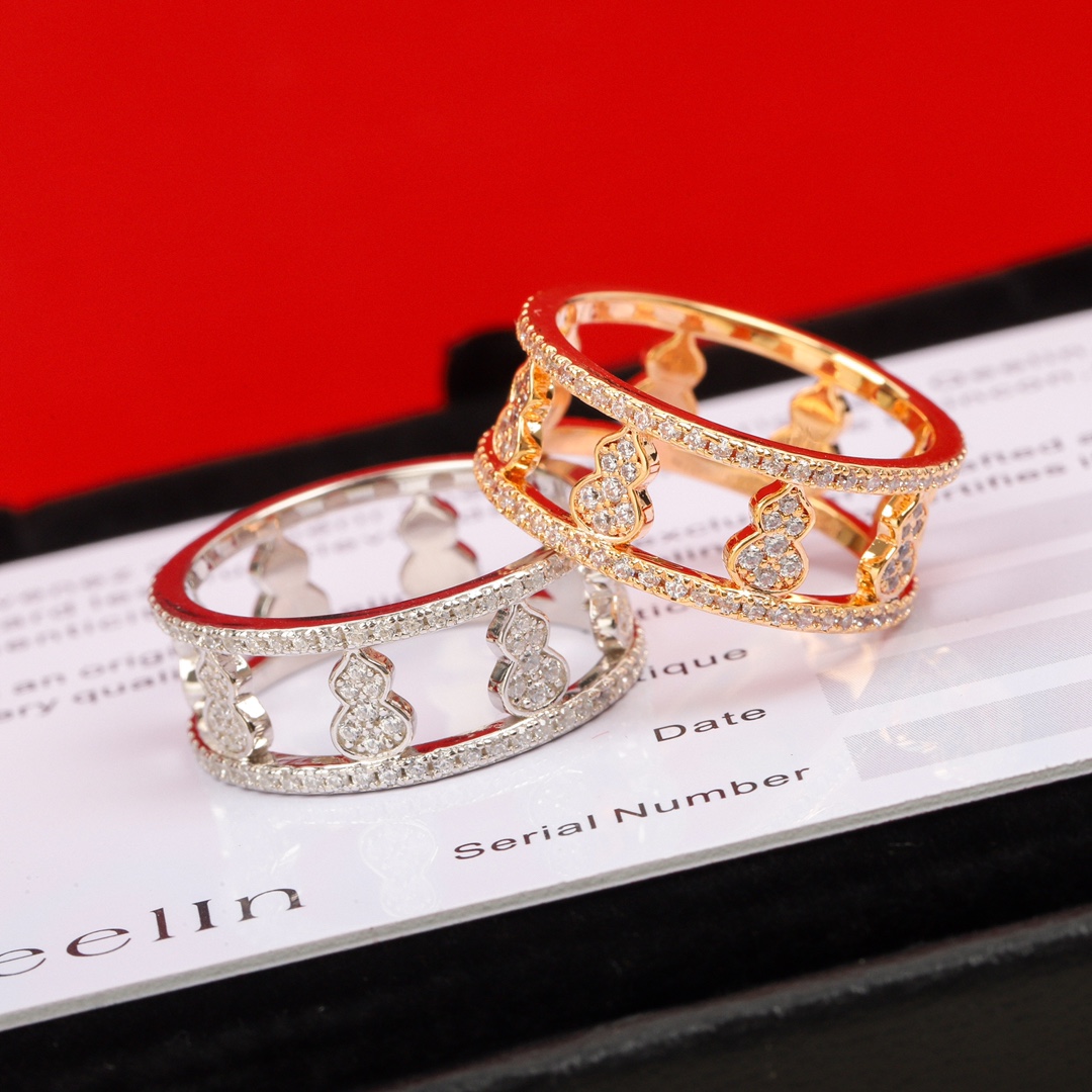 【】葫芦满钻戒指 ，可订做真金真钻，只做对版官网真金货，Pk市面各种金货❗️量大咨询客Fu葫芦wulu系