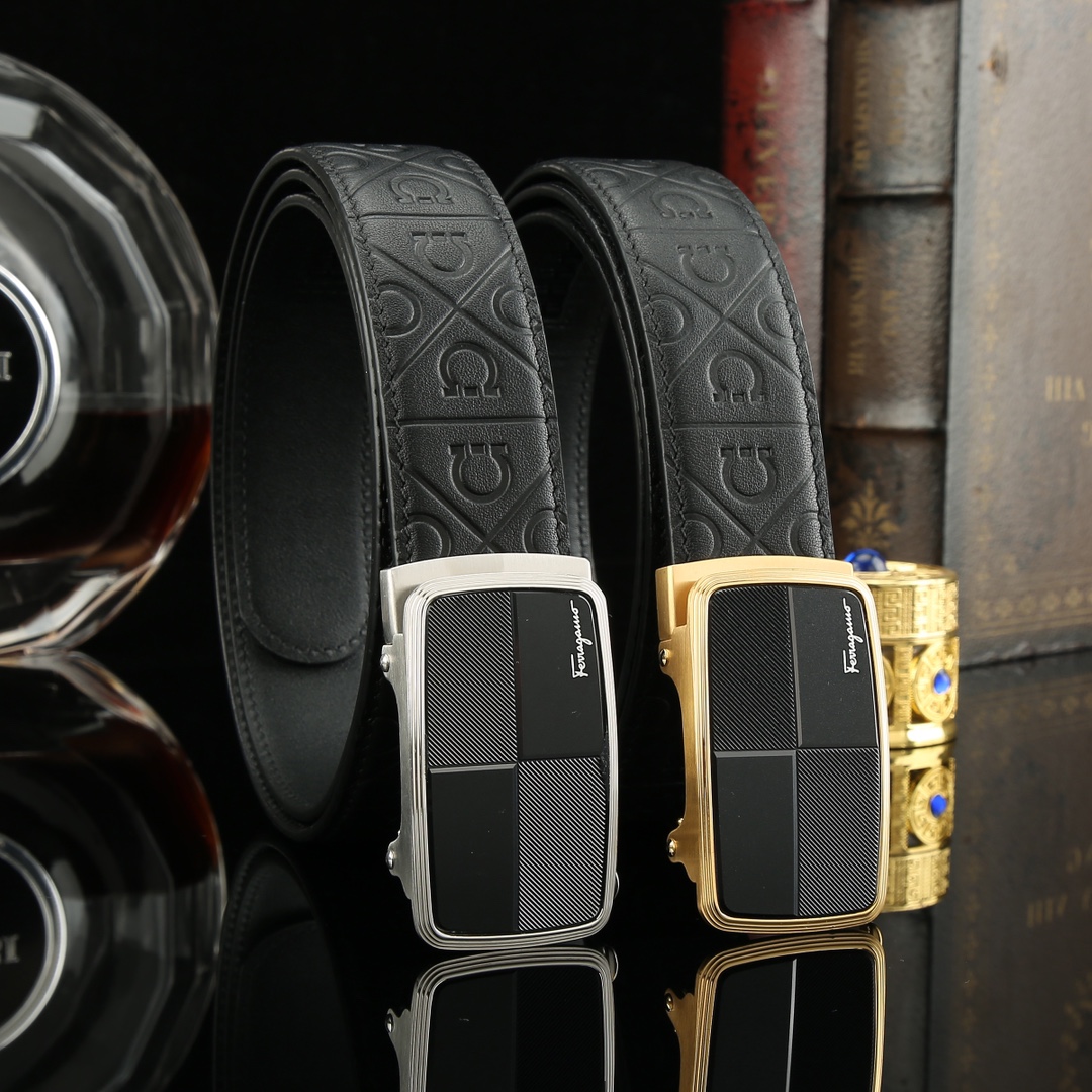 NO:139813,Original order Ferragamo original order high-end quality counter official website synchronous width 3.5 exquisite automatic steel buckle head Italian double-sided imported head calfskin original pattern excellent hand texture upper body suburban fruit stick men's favorite business and casual dual-purpose length 100-125 order please leave a message length, belt, ferragamo, cowhide19860909原单 菲拉格慕原单高档品质专柜官网同步宽度3.5精美自动钢扣头意大利双面进口头层小牛皮原版花纹手感极佳 上身郊果棒男士最爱商务休闲两用长度100一125下单请留言长度,皮带,ferragamo,cowhide,Belt