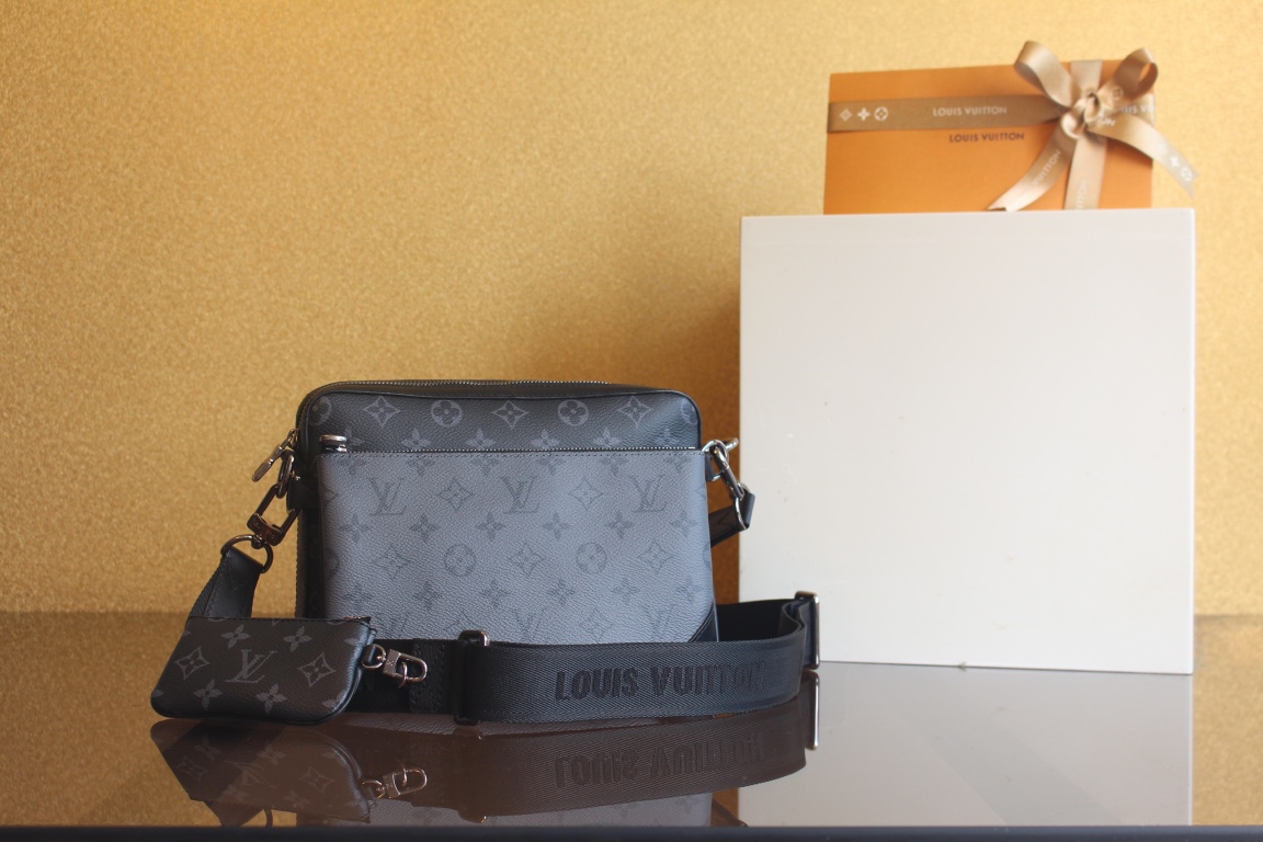 Louis Vuitton Handbags Messenger Bags Monogram Eclipse Canvas M69443