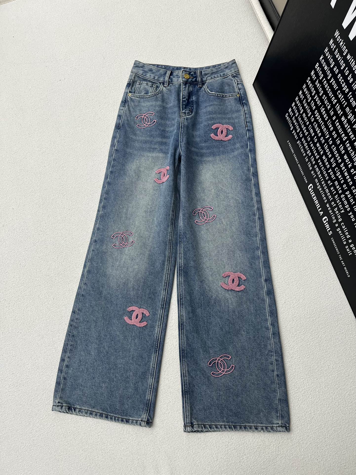 Replcia Cheap From China
 Chanel Clothing Jeans Blue Pink White Denim