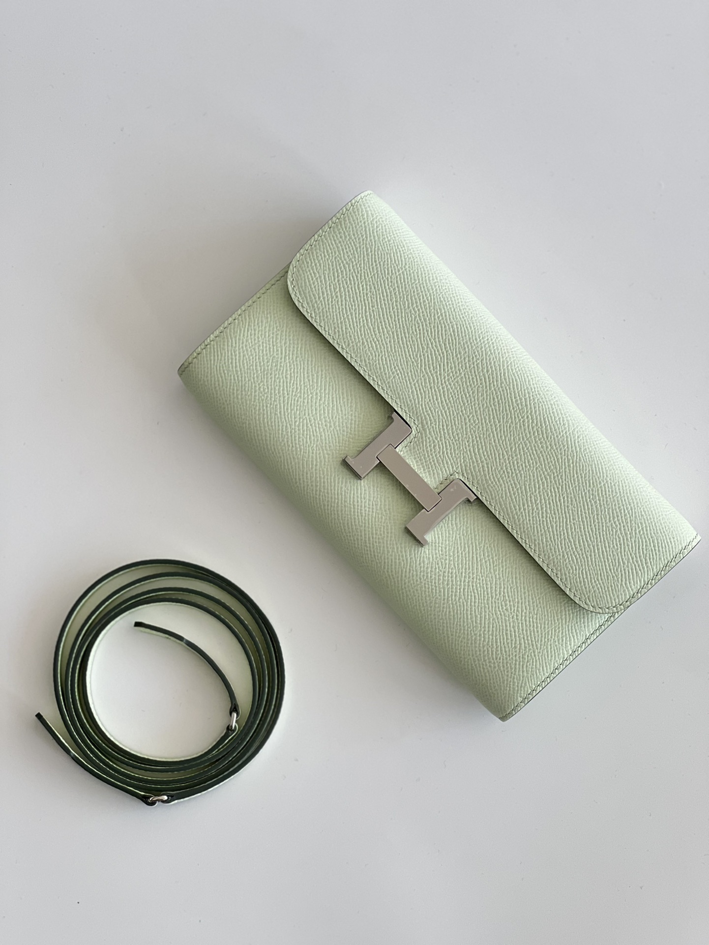 Where to buy High Quality
 Hermes Constance Crossbody & Shoulder Bags Green Calfskin Cowhide Epsom H0199148