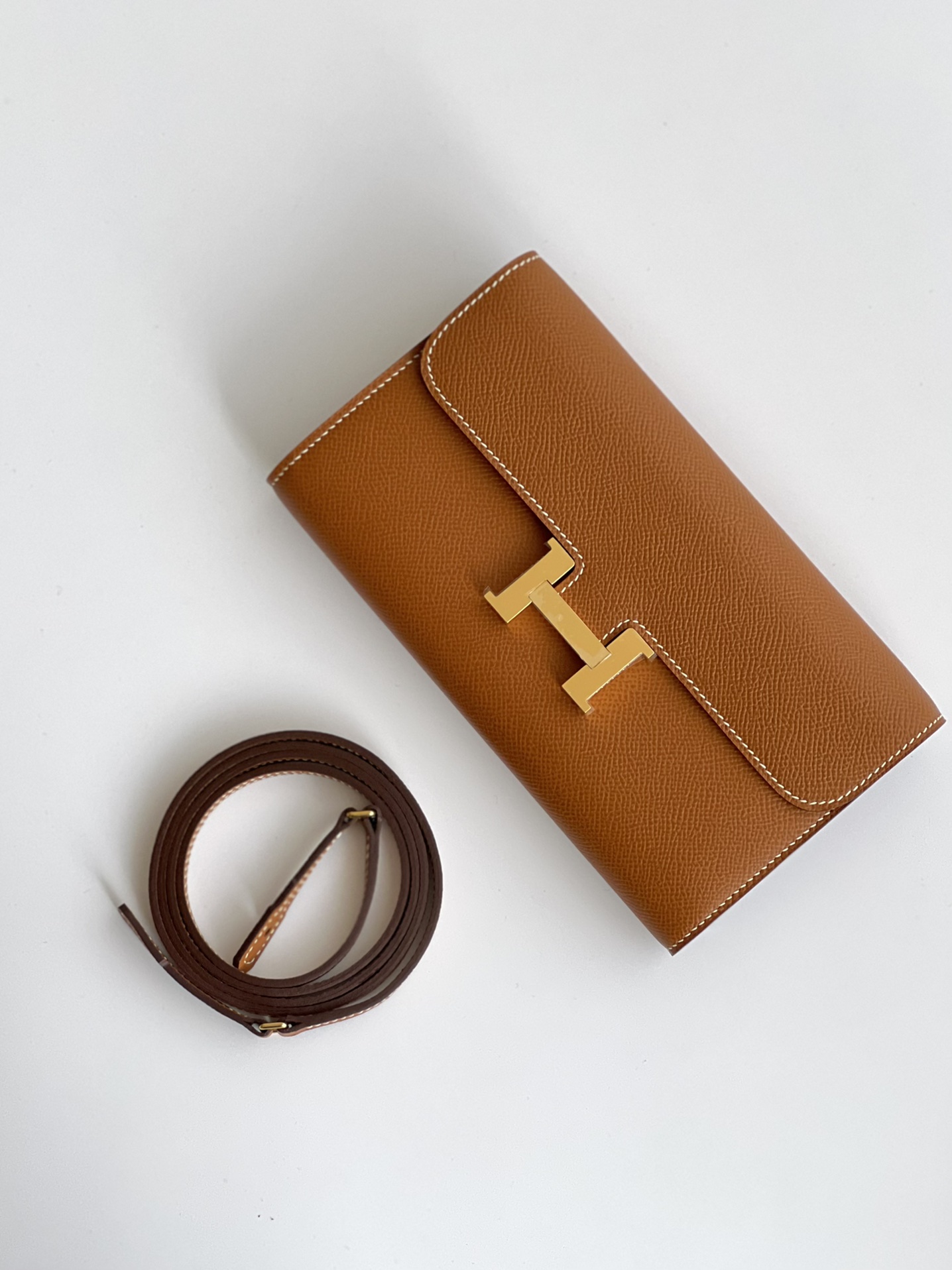 Hermes Constance Crossbody & Shoulder Bags Find replica
 Brown Coffee Color Calfskin Cowhide Epsom H0199148